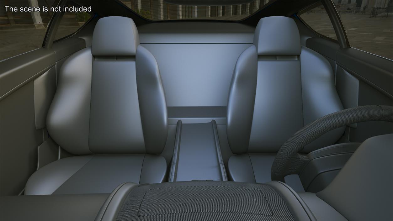 Aston Martin DB9 Blue Simple Interior 3D