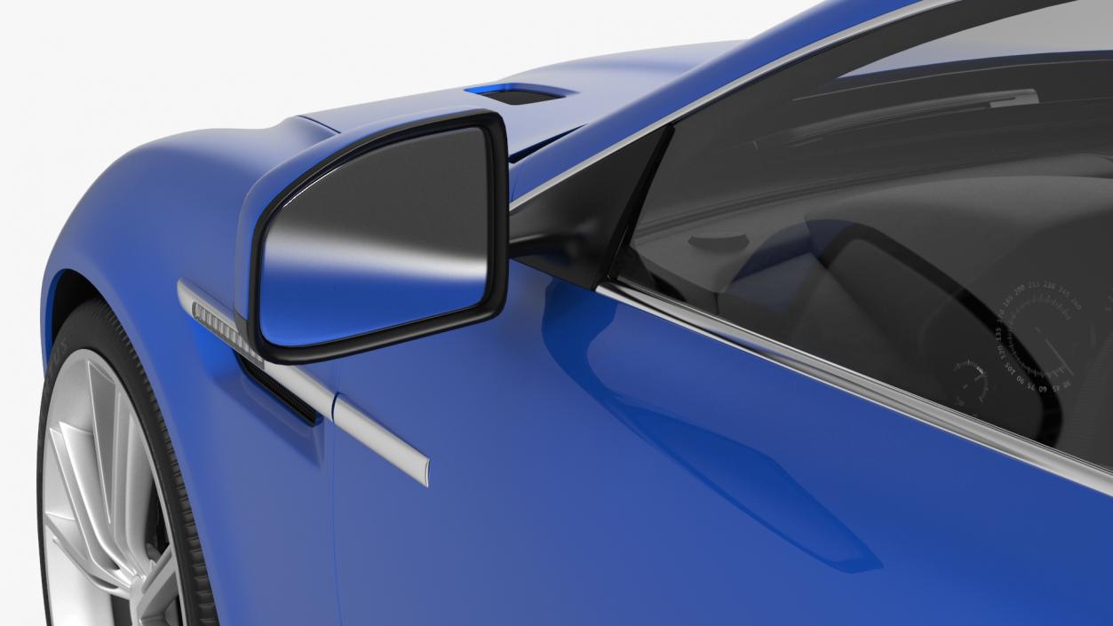 Aston Martin DB9 Blue Simple Interior 3D