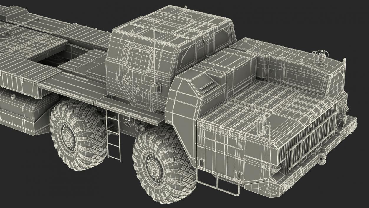 3D model Smerch Rocket Launcher System Camouflage