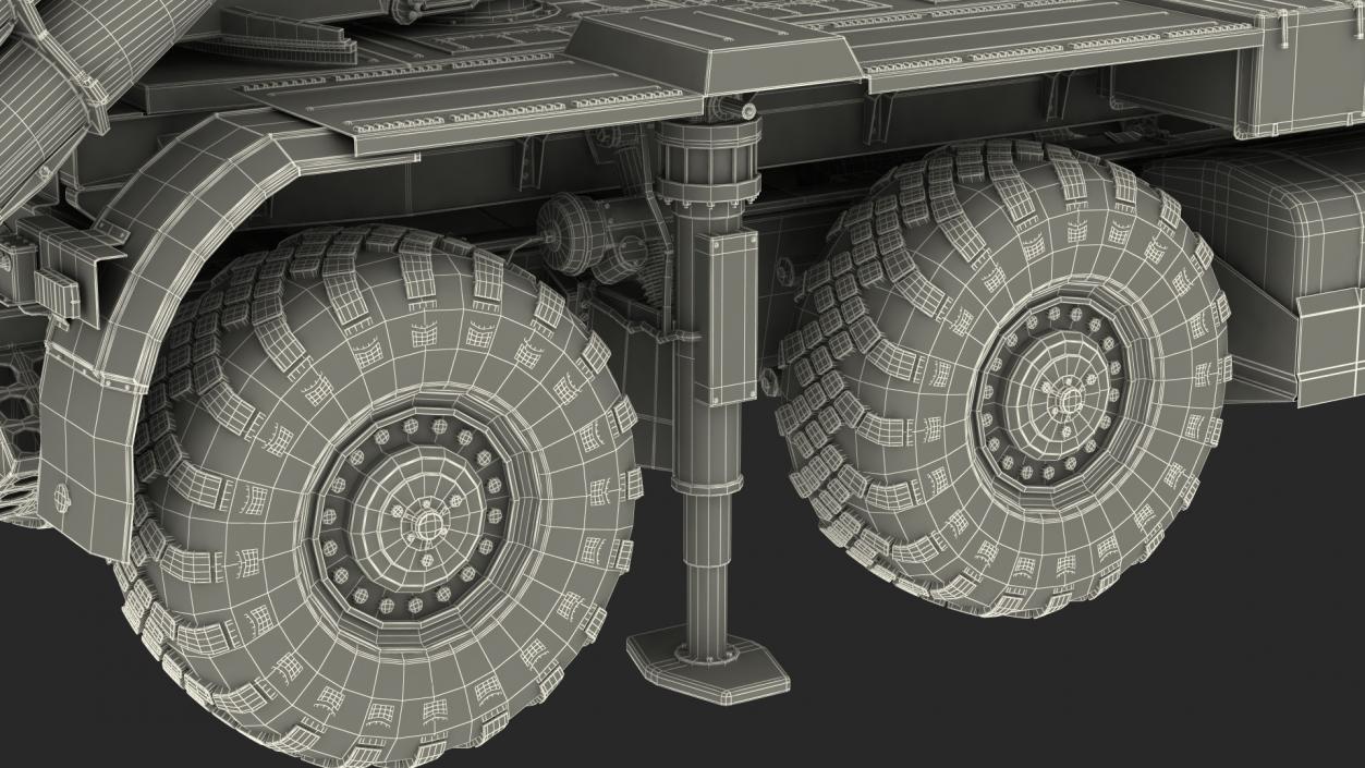 3D model Smerch Rocket Launcher System Camouflage