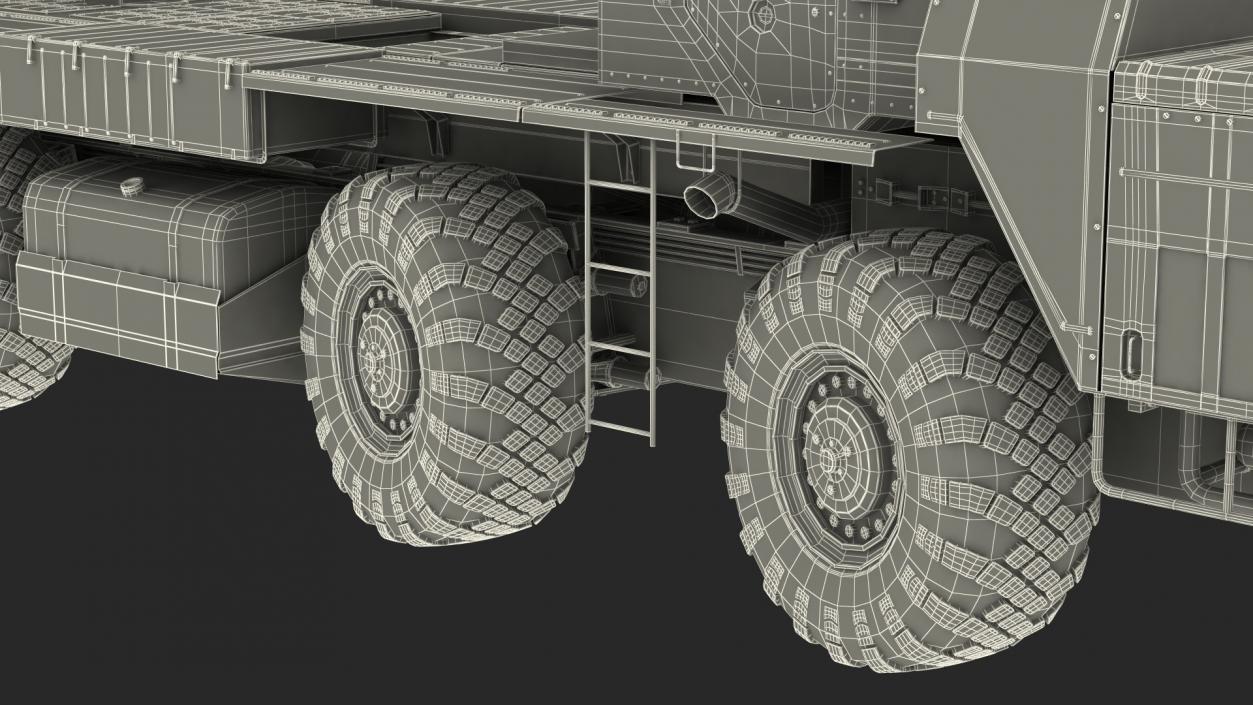 3D model Smerch Rocket Launcher System Camouflage