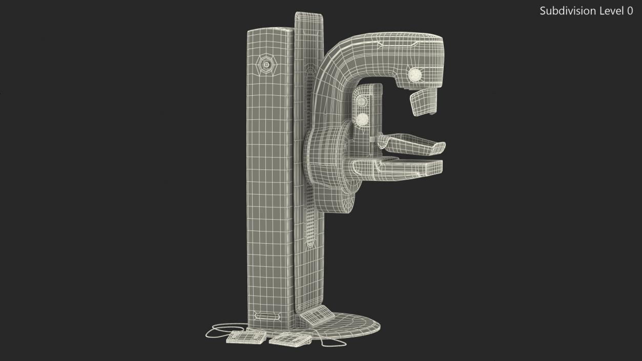 3D model Mammograph Siemens Mammomat Revelation Rigged