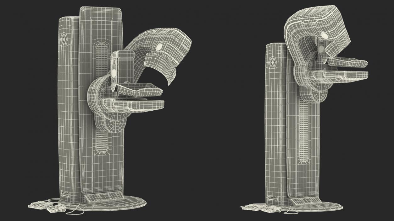 3D model Mammograph Siemens Mammomat Revelation Rigged