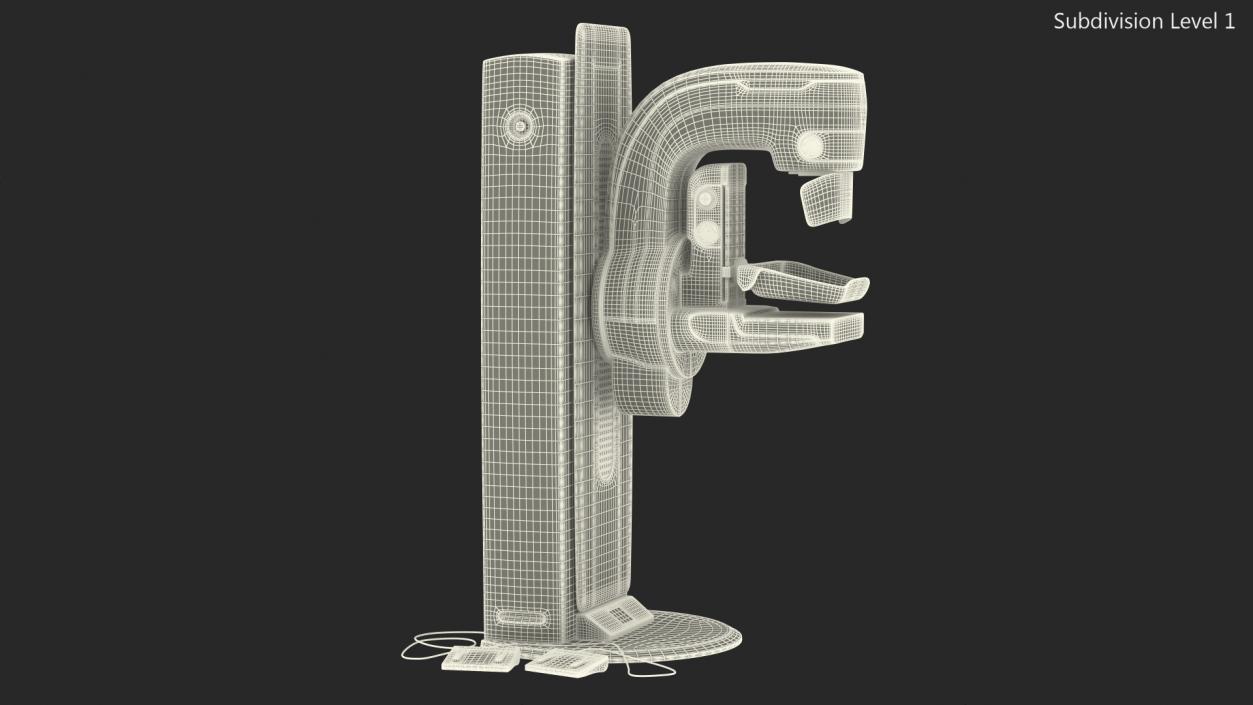 3D model Mammograph Siemens Mammomat Revelation Rigged