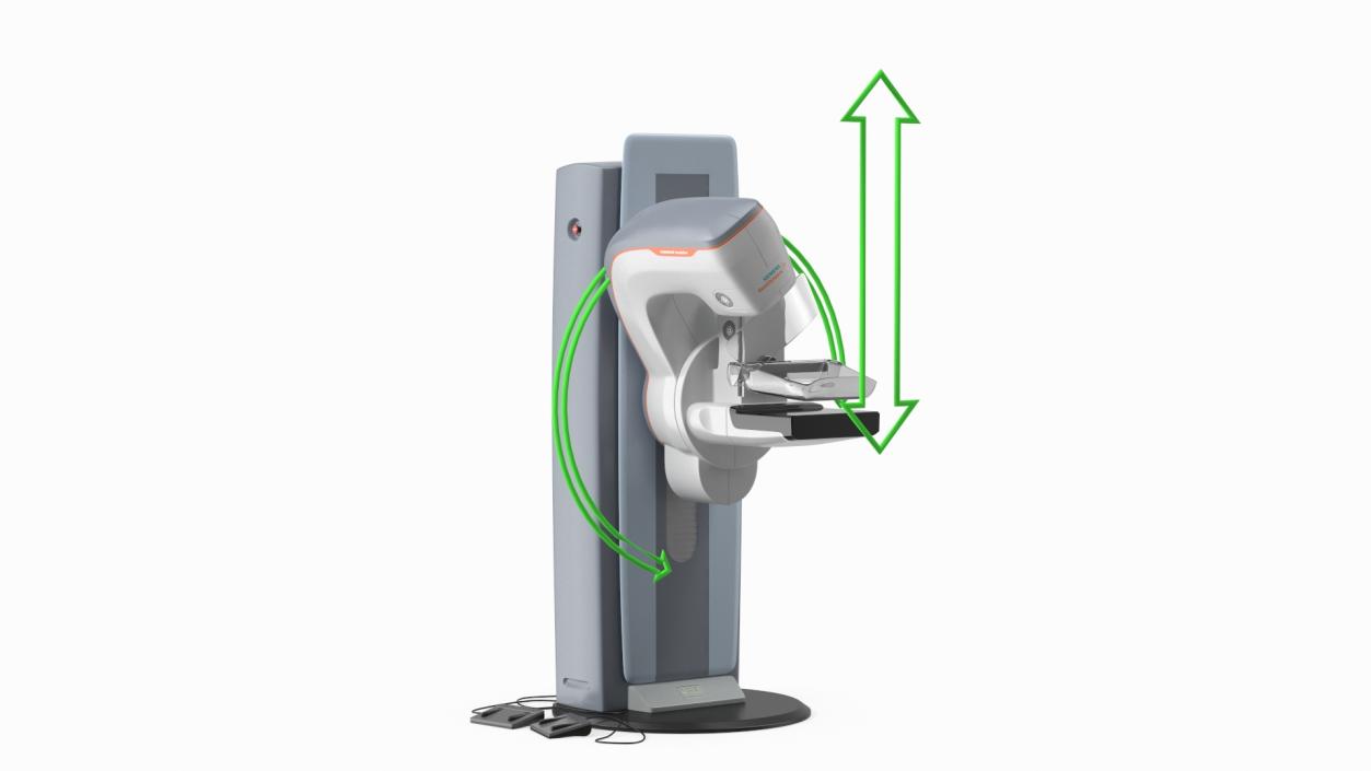 3D model Mammograph Siemens Mammomat Revelation Rigged