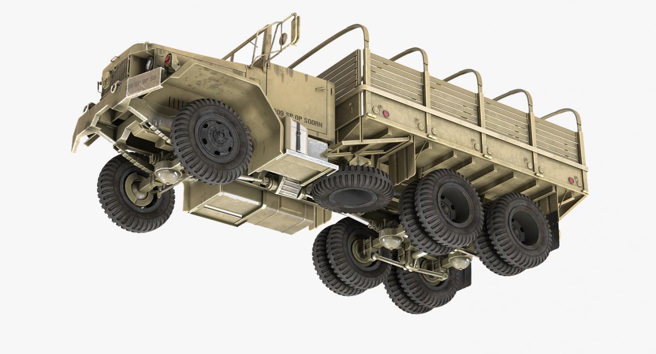 Cargo Truck M35 Desert Rigged 3D model