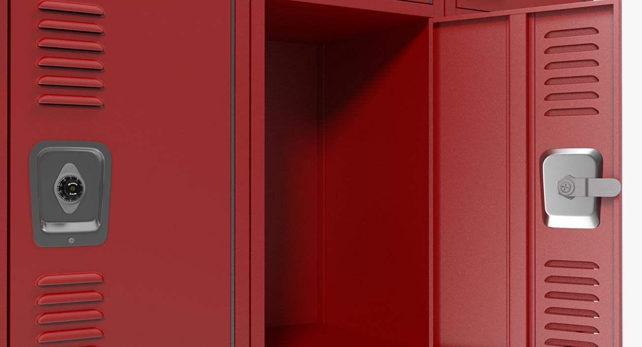 Steel Lockers Collection 3D model