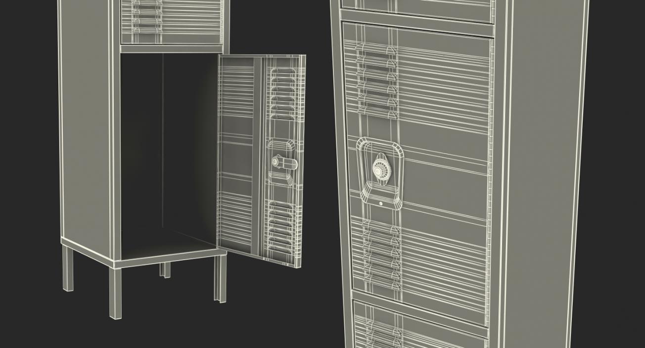 Steel Lockers Collection 3D model