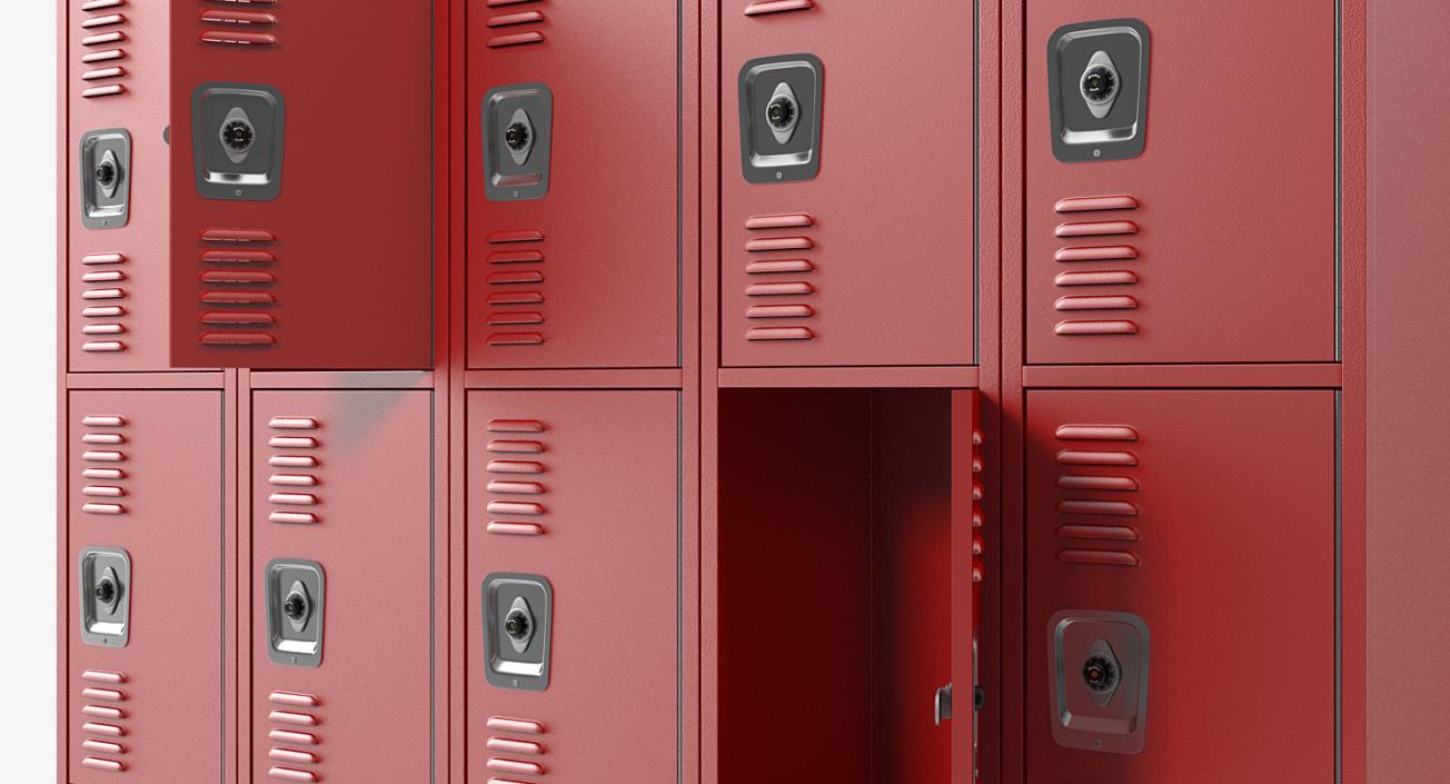 Steel Lockers Collection 3D model