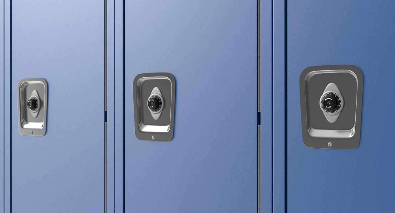 Steel Lockers Collection 3D model