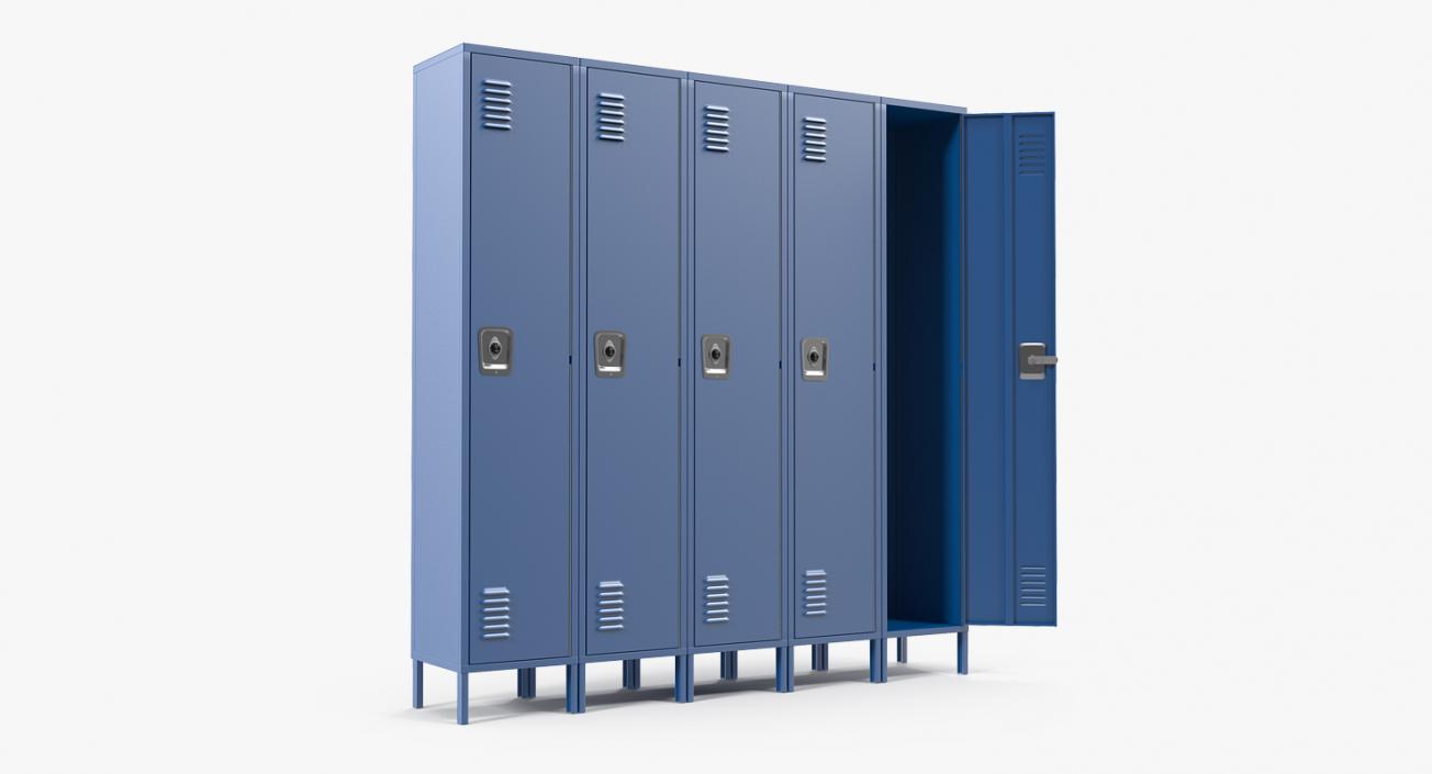 Steel Lockers Collection 3D model