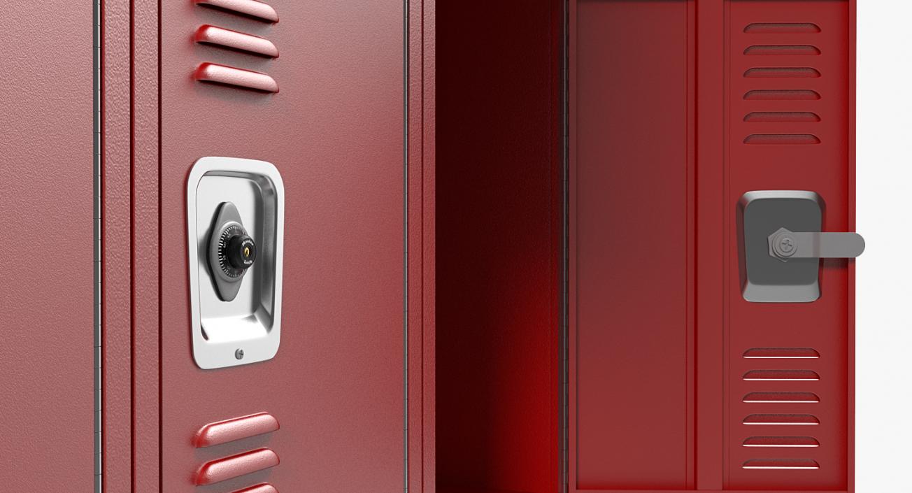 Steel Lockers Collection 3D model