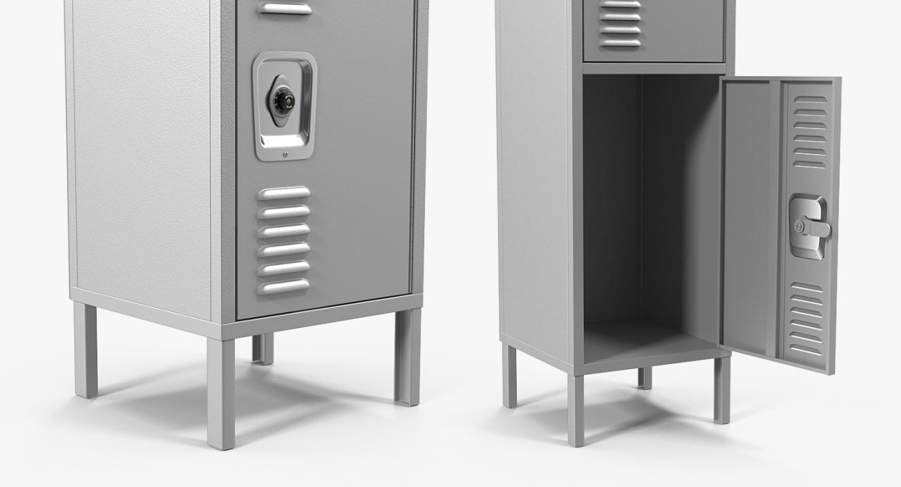 Steel Lockers Collection 3D model