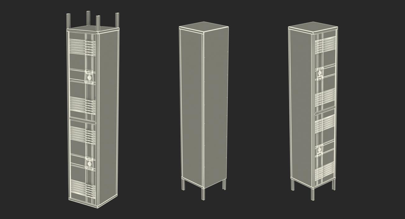 Steel Lockers Collection 3D model