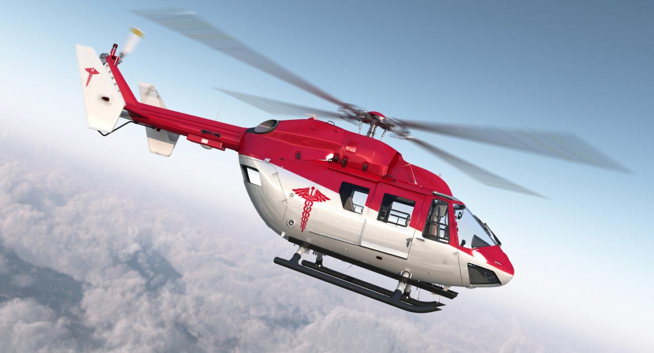 3D model Rigged Air Ambulance Helicopters 3D Models Collection 3