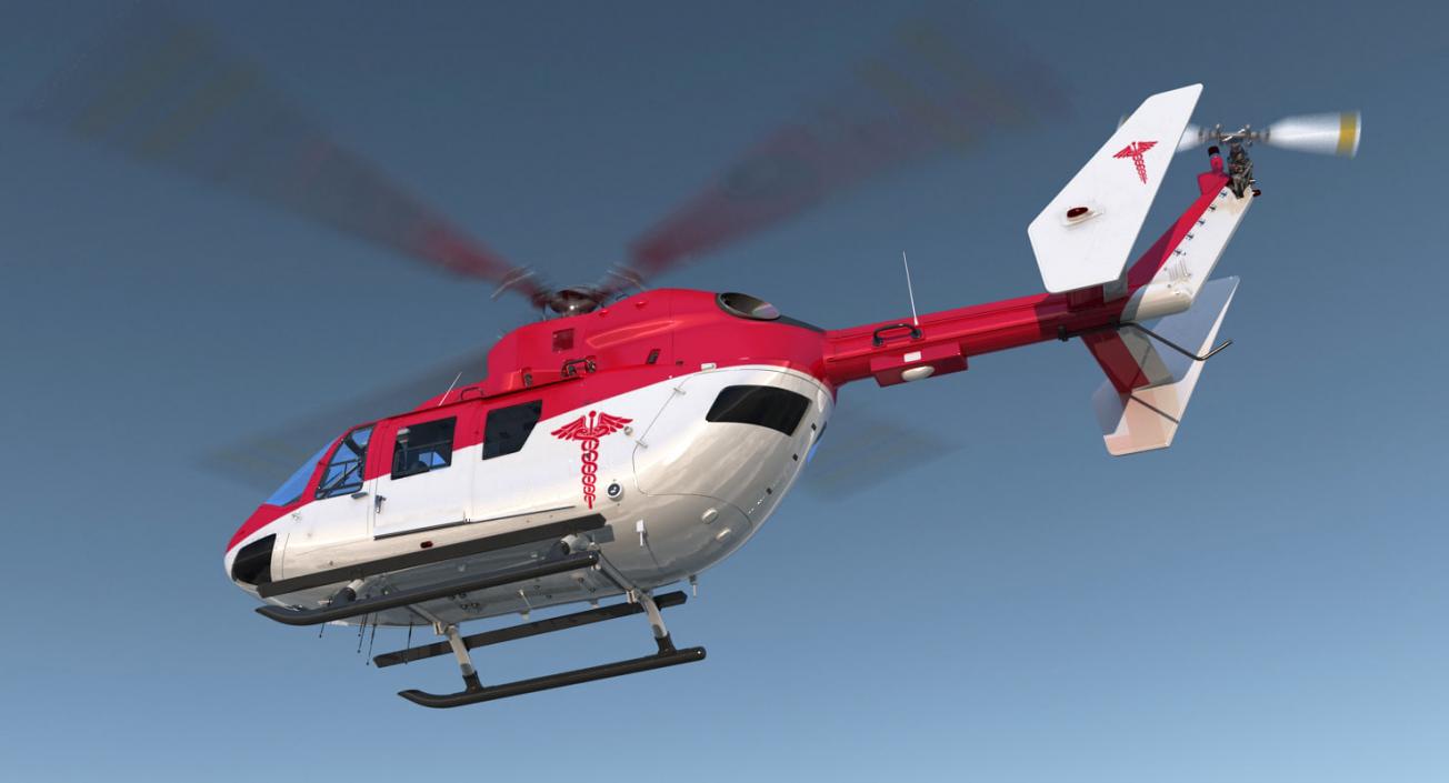 3D model Rigged Air Ambulance Helicopters 3D Models Collection 3