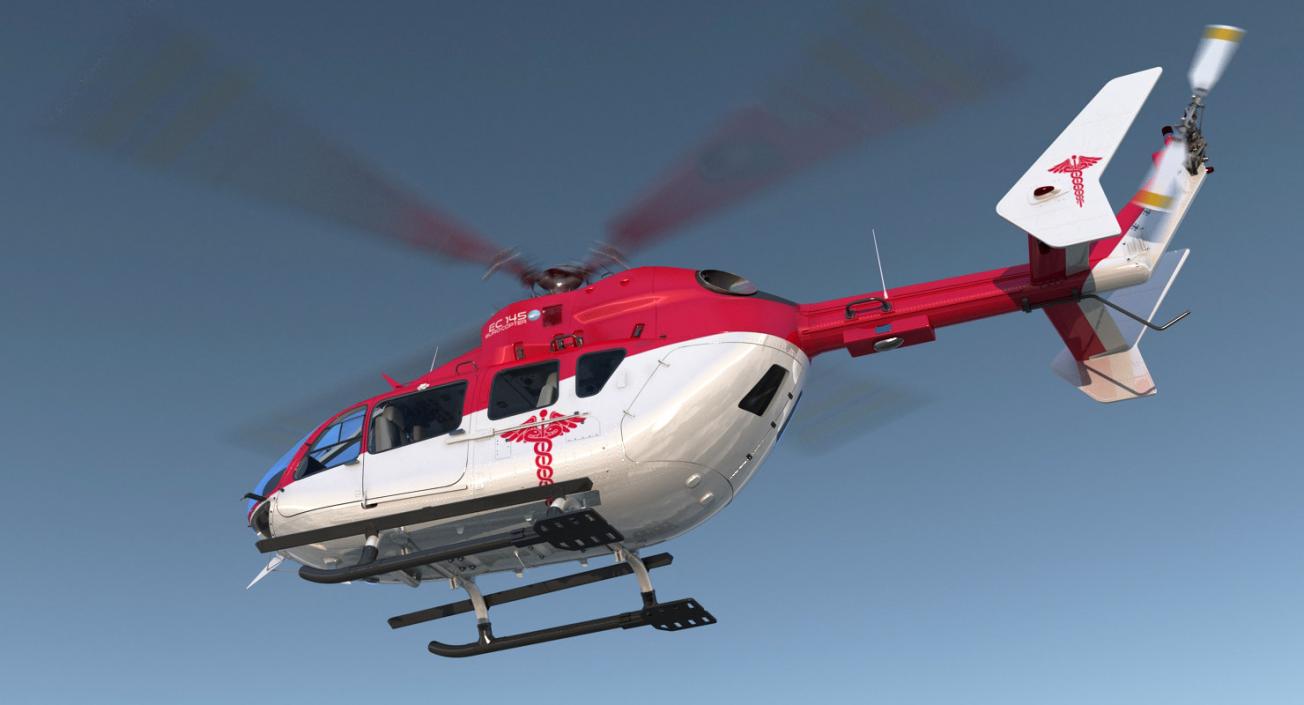 3D model Rigged Air Ambulance Helicopters 3D Models Collection 3