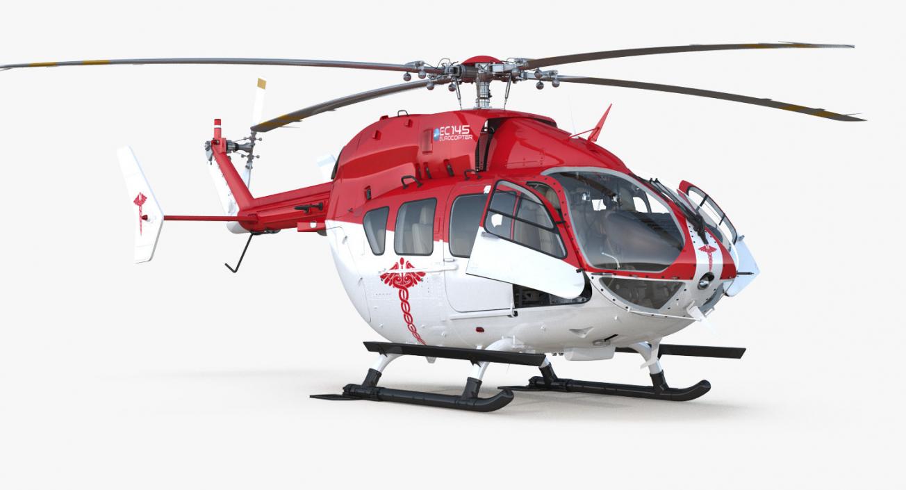 3D model Rigged Air Ambulance Helicopters 3D Models Collection 3