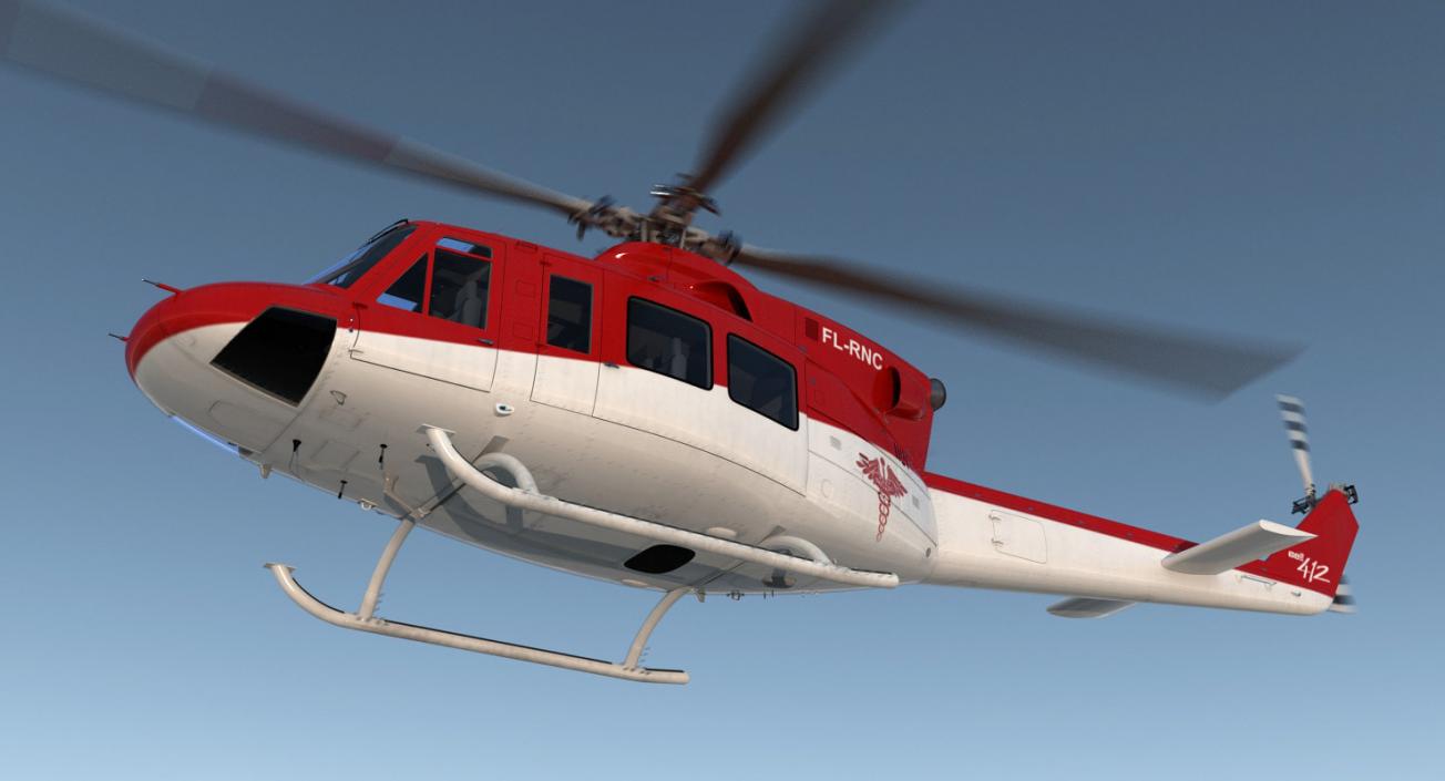 3D model Rigged Air Ambulance Helicopters 3D Models Collection 3