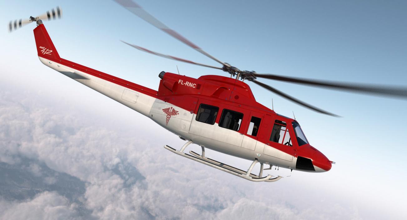 3D model Rigged Air Ambulance Helicopters 3D Models Collection 3