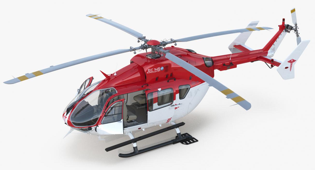 3D model Rigged Air Ambulance Helicopters 3D Models Collection 3