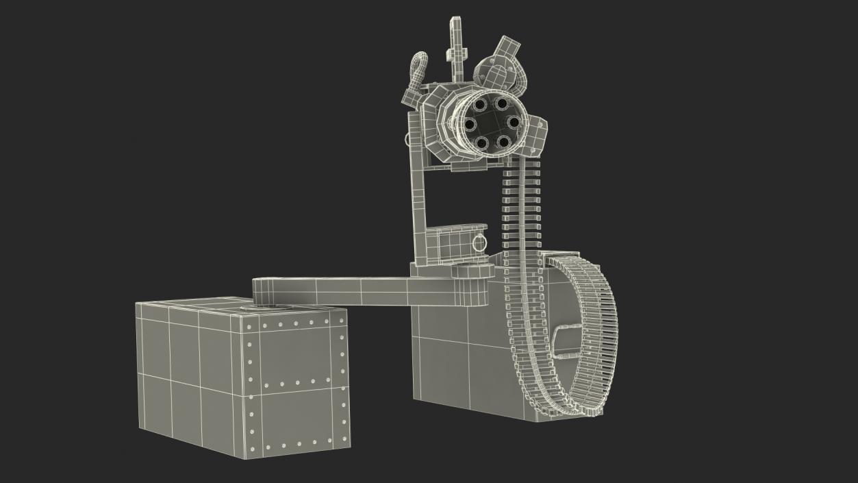 Six Barrel Gatling Gun 3D