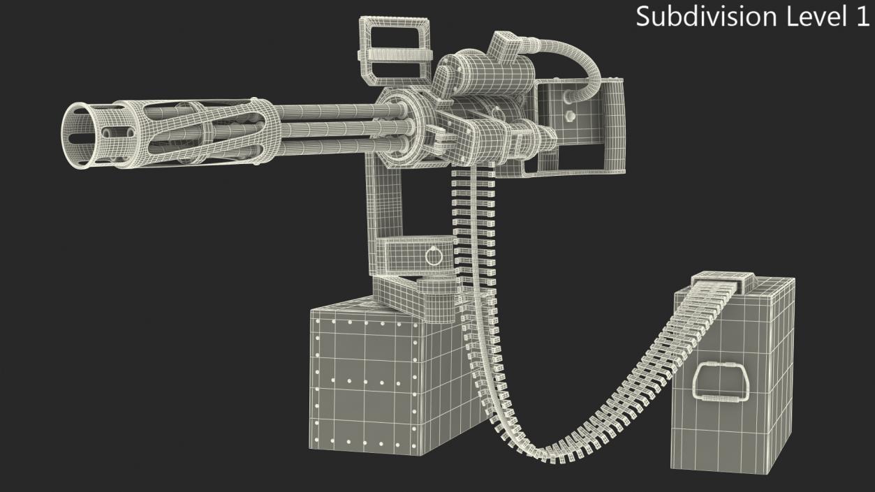 Six Barrel Gatling Gun 3D