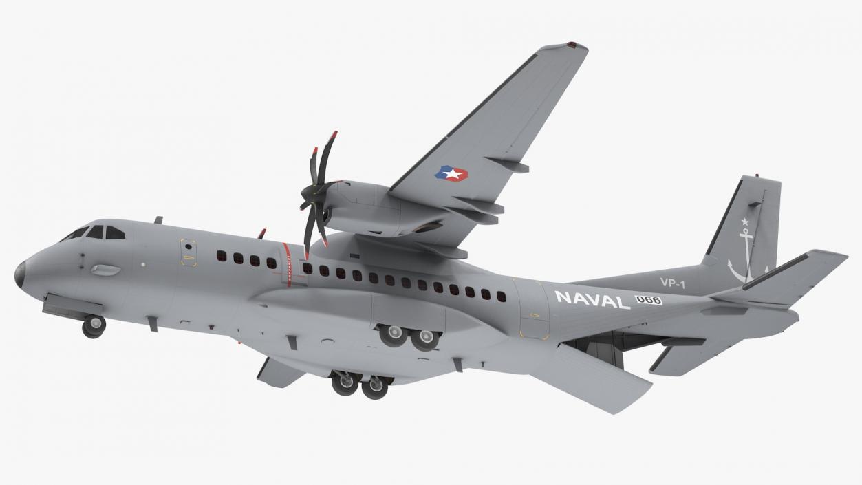 3D Airbus C295 Twin Turboprop Maritime Patrol Aircraft