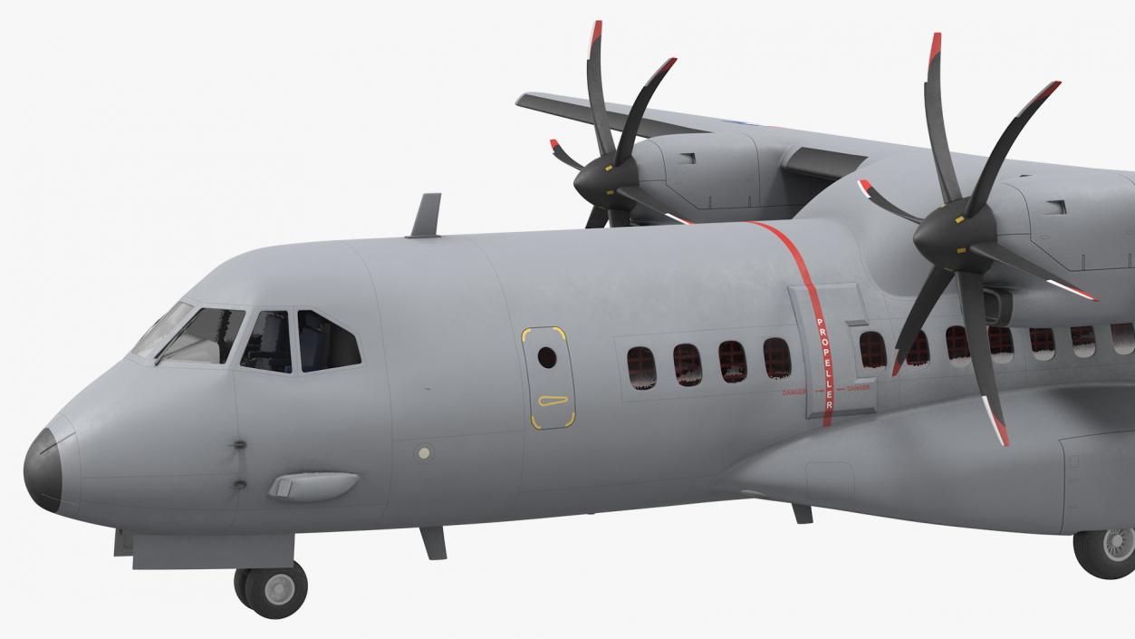 3D Airbus C295 Twin Turboprop Maritime Patrol Aircraft