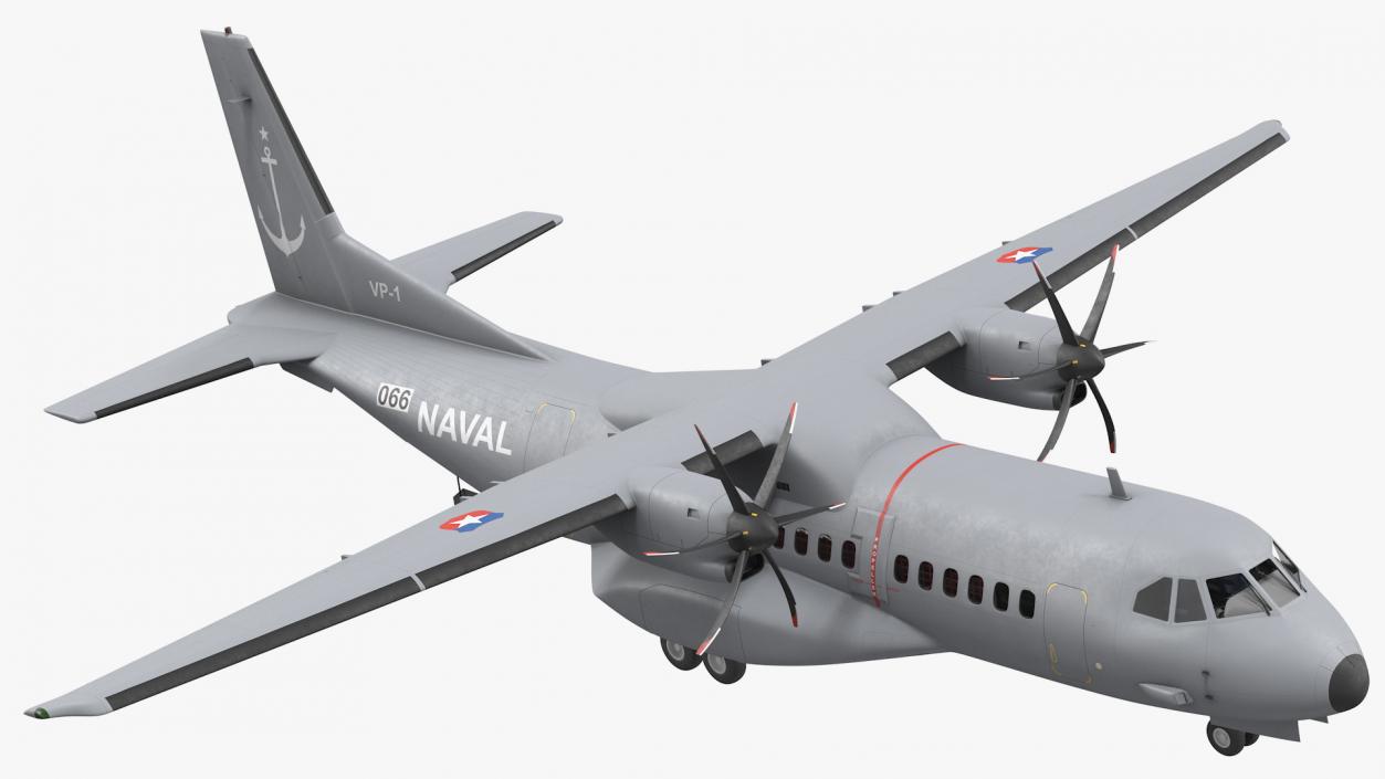 3D Airbus C295 Twin Turboprop Maritime Patrol Aircraft