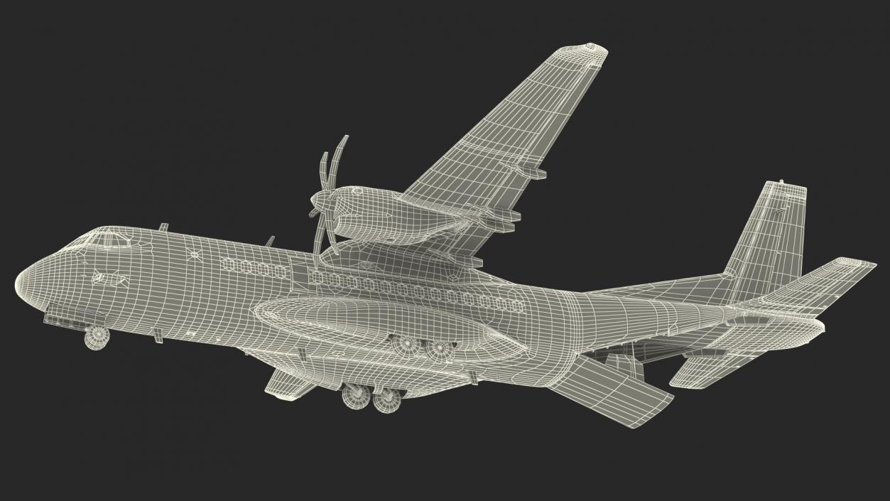 3D Airbus C295 Twin Turboprop Maritime Patrol Aircraft