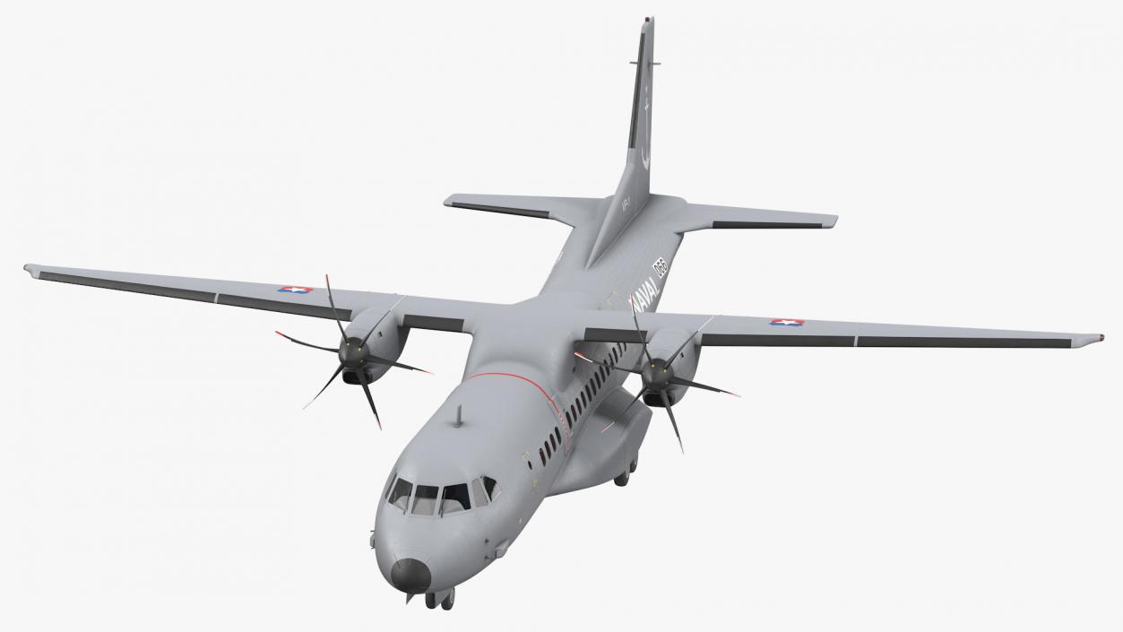 3D Airbus C295 Twin Turboprop Maritime Patrol Aircraft