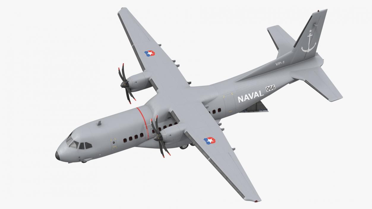 3D Airbus C295 Twin Turboprop Maritime Patrol Aircraft