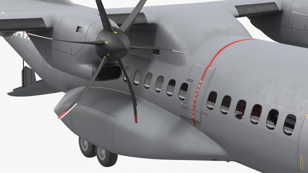 3D Airbus C295 Twin Turboprop Maritime Patrol Aircraft