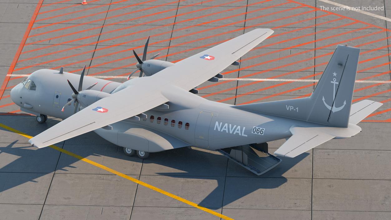 3D Airbus C295 Twin Turboprop Maritime Patrol Aircraft