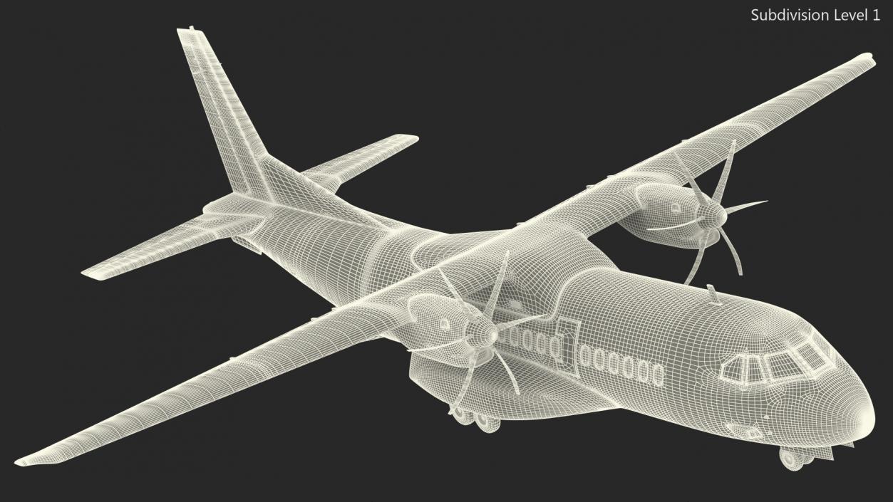 3D Airbus C295 Twin Turboprop Maritime Patrol Aircraft