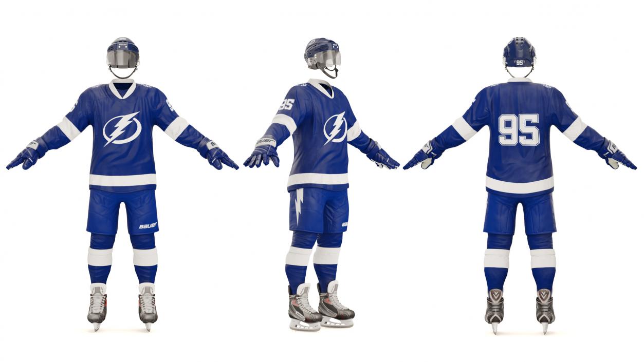 Hockey Uniform Tampa Bay Lightning 3D model