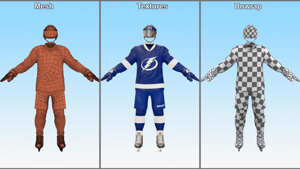 Hockey Uniform Tampa Bay Lightning 3D model