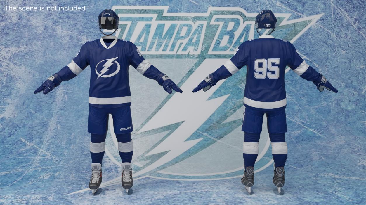 Hockey Uniform Tampa Bay Lightning 3D model