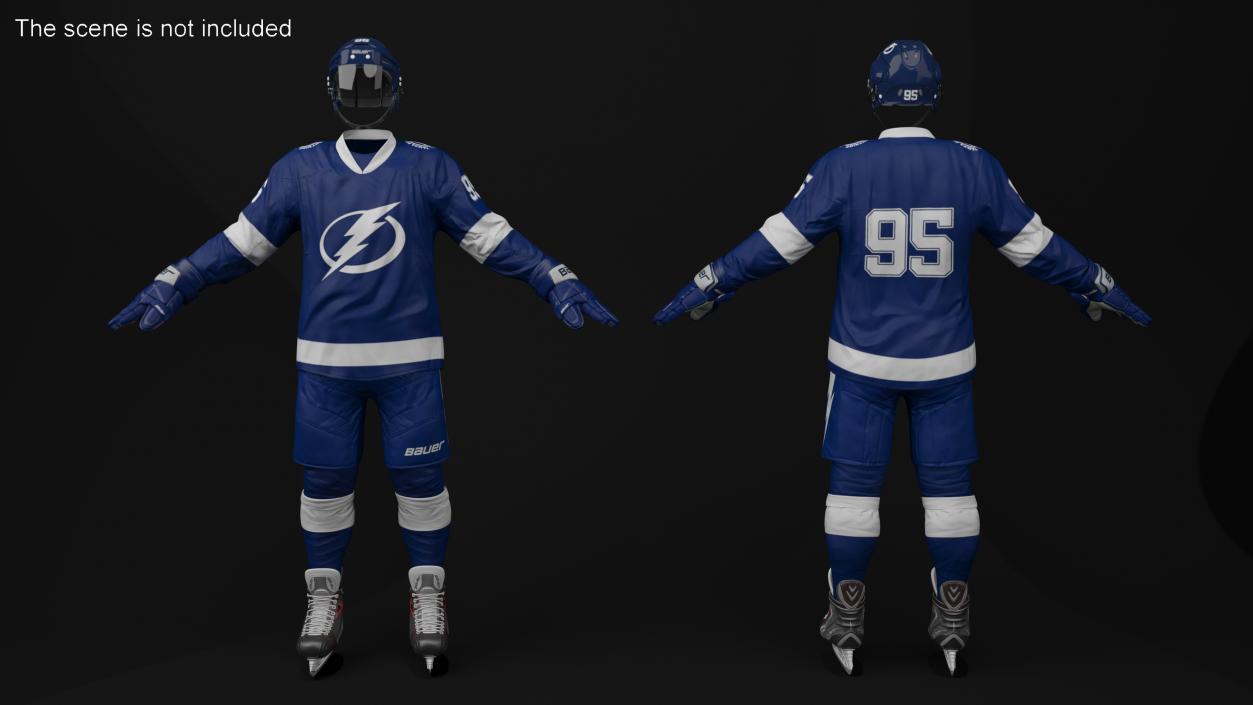 Hockey Uniform Tampa Bay Lightning 3D model