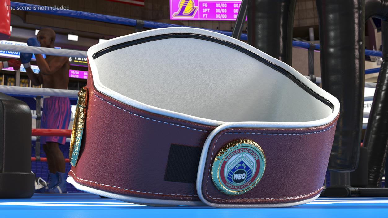 3D World Champion Belt WBO model