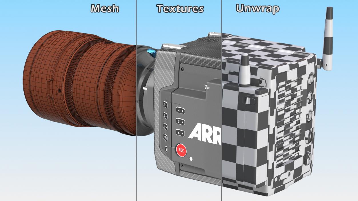 3D model ARRI Alexa Mini With Lens