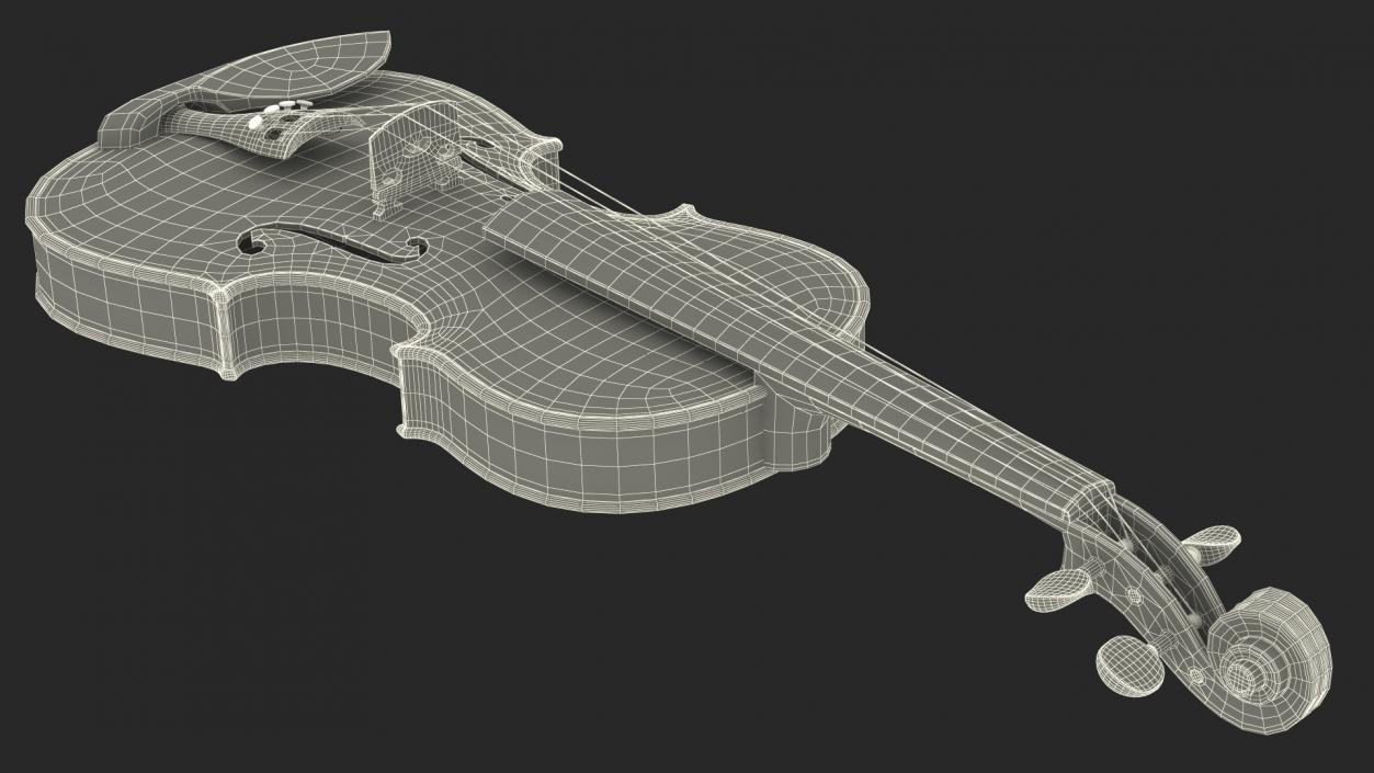 3D Violin Stringed Instrument