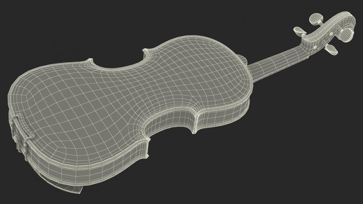 3D Violin Stringed Instrument