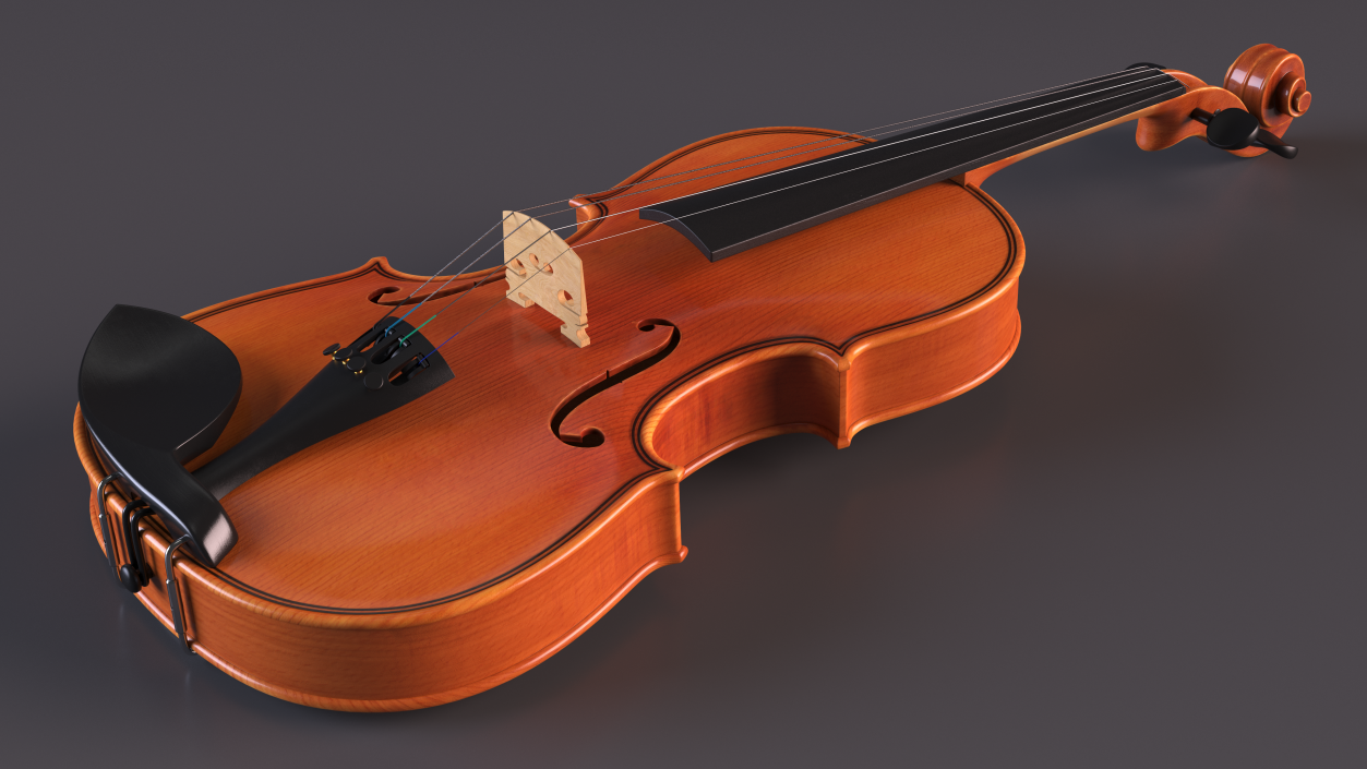 3D Violin Stringed Instrument