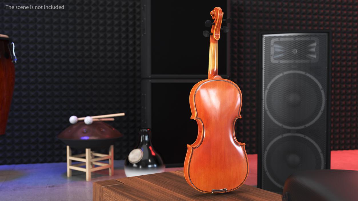 3D Violin Stringed Instrument