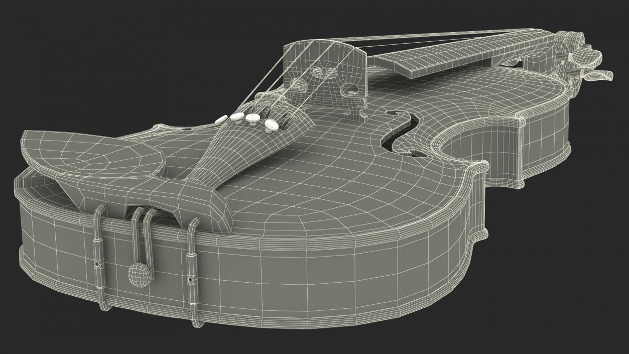 3D Violin Stringed Instrument