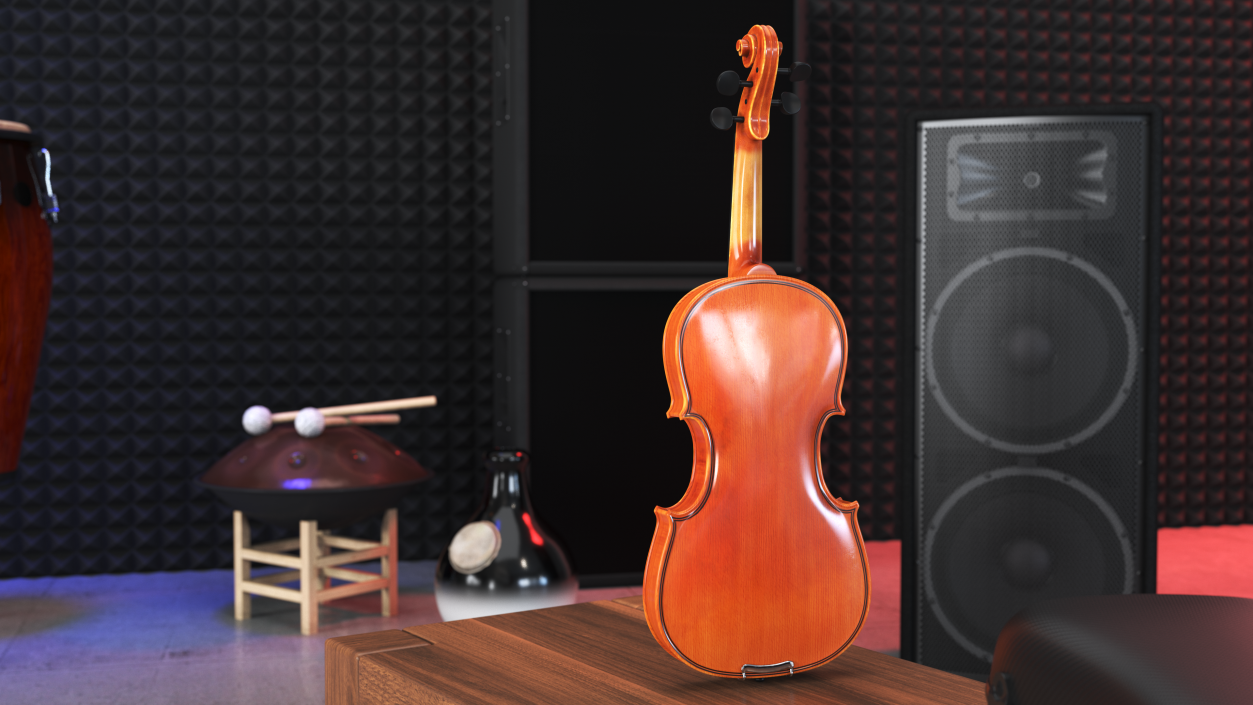 3D Violin Stringed Instrument