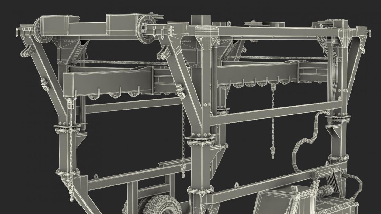 Combi-SC Range Straddle Carrier Clean 3D