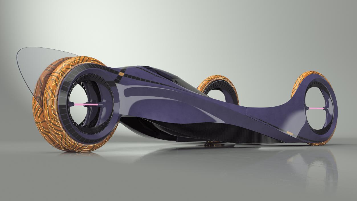 Futuristic Racing Supercar Concept 3D model